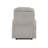 Light Gray Chenille Recliner W/Power Lift & Massage