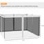 Moustiquaire de rechange blanche pour gazebo, 3 m x 3,6 m - Protégez et gardez votre espace propre, installation facile, parois latérales dégagées, espace extérieur organisé, méthode d'installation simple