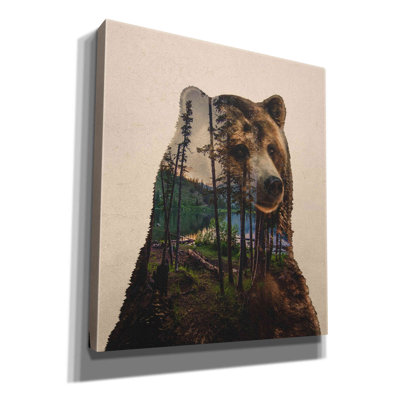 «Bear Lake» par Davies Babies, estampe numérique sur toile