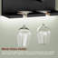 Wine Bottle & Glass Rack Black