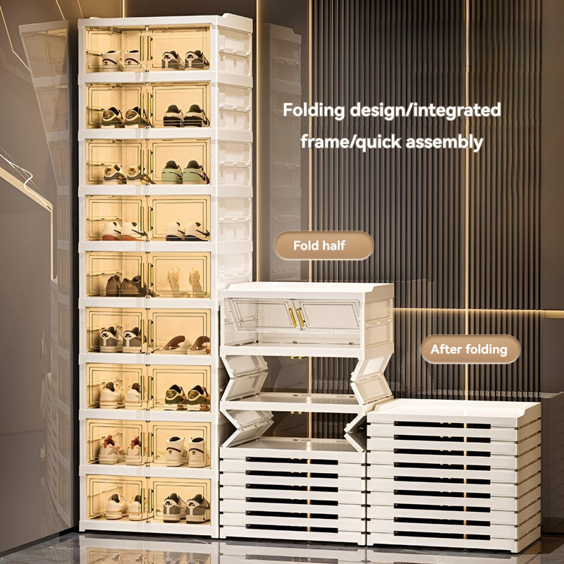 Range-chaussures pliable, Range-chaussures transparent