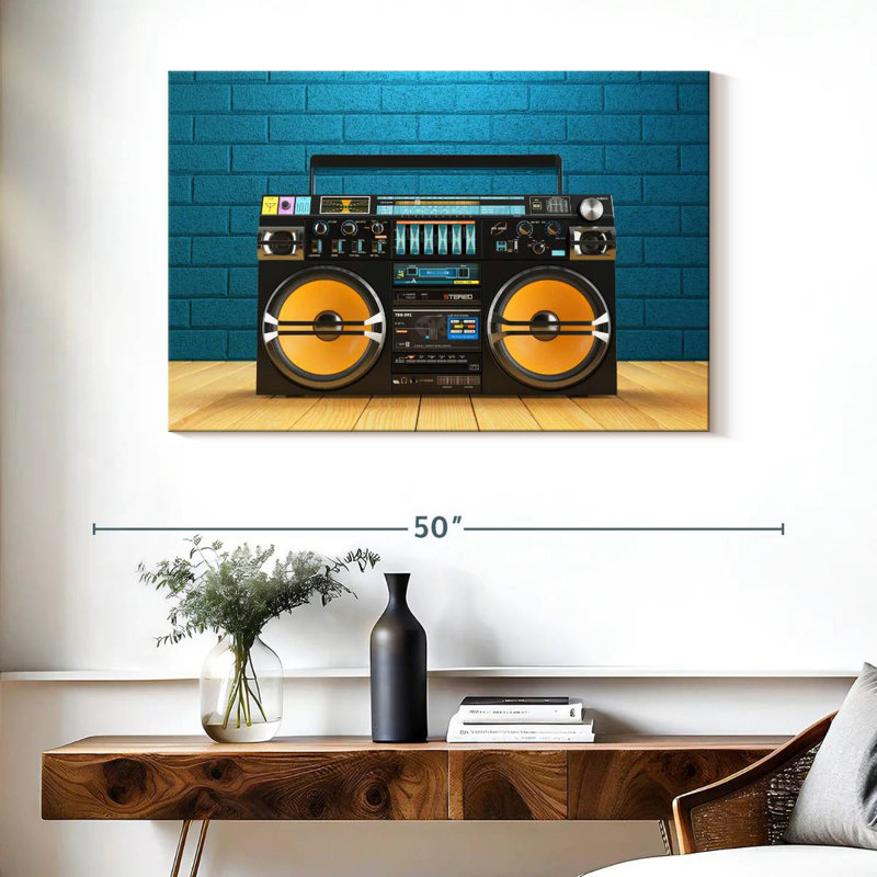 Abarca Boombox Player, 26" H x 39" W