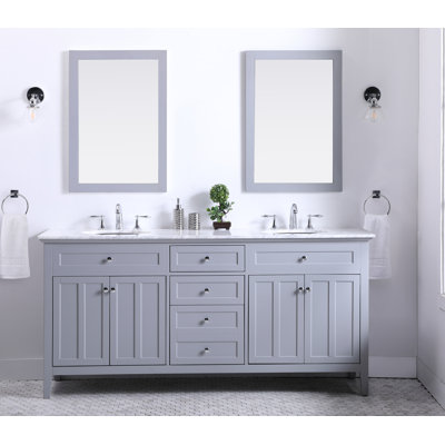 Ensemble de meuble-lavabo double 72 po Ain