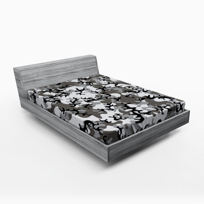 Microfiber Camouflage Fitted Sheet