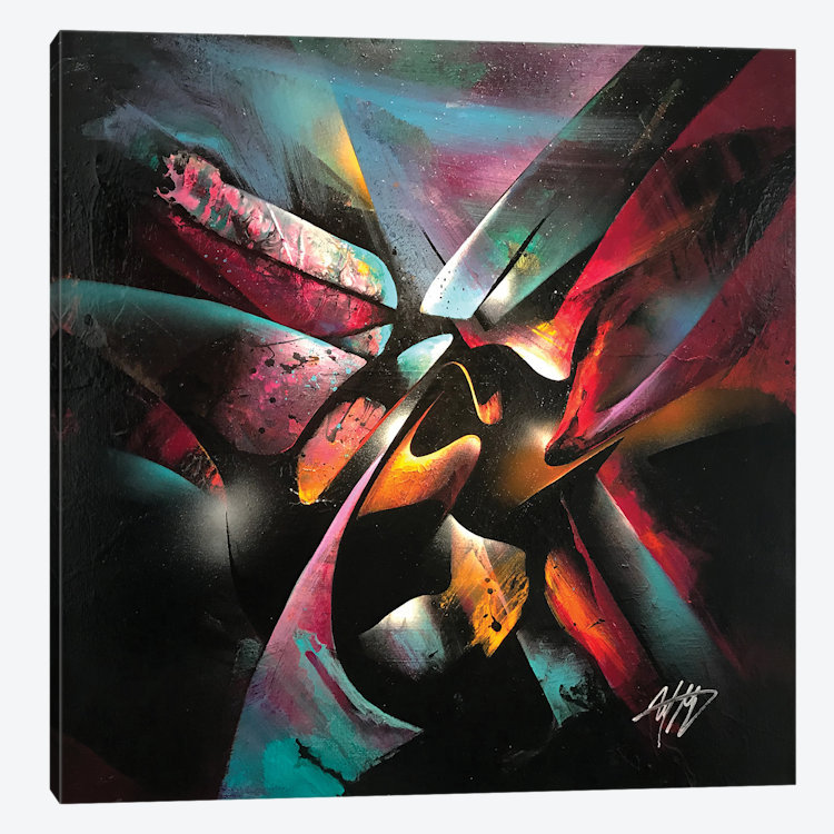 «Bird of Paradise», reproduction sur toile, H 18 po x l 18 po x P 1,5 po, Toile tendue, Pas de tapis
