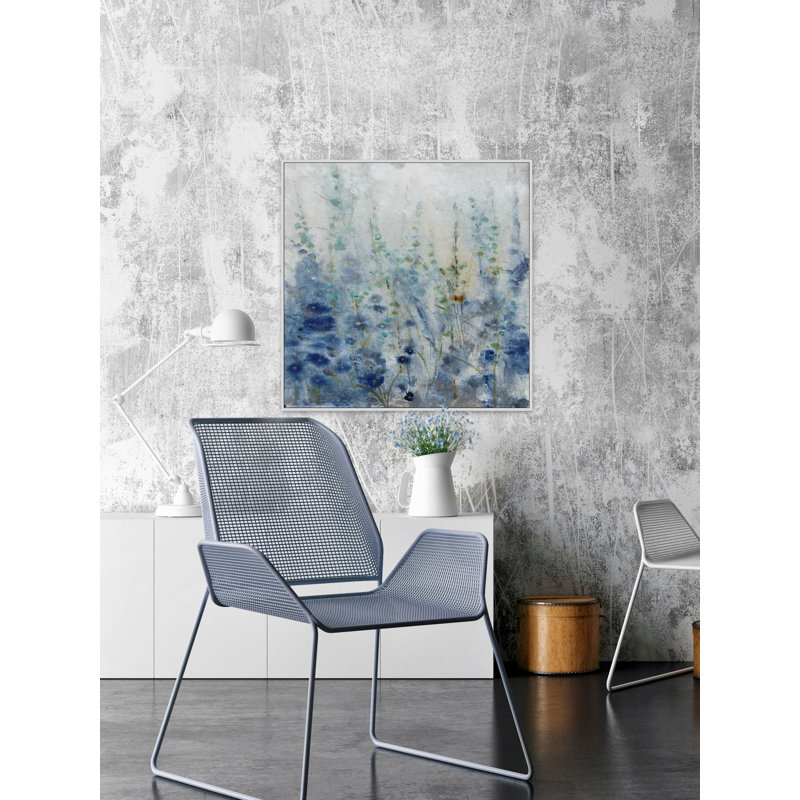 « misty fleuris iii », reproduction de peinture à l’acrylique sur toile, H 12 po x l 12 po x P 1,5 po
