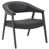 Chaise d'appoint moderne - noir / noyer foncé