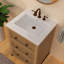 Meuble-lavabo à poser 25 po avec cuve rectangulaire intégrée et trop-plein Whitehaus-115811743