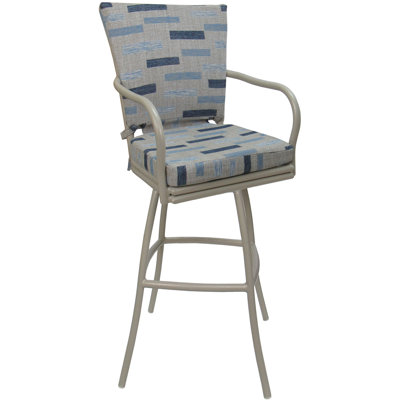 Tabouret de bar d'extérieur avec coussin 30,00 po Sedanur