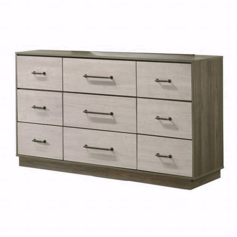 Commode 9 tiroirs, fabrication en bois de style moderne