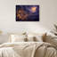 Art mural monarque sur une branche avec des nuages tourbillonnants-1841423640