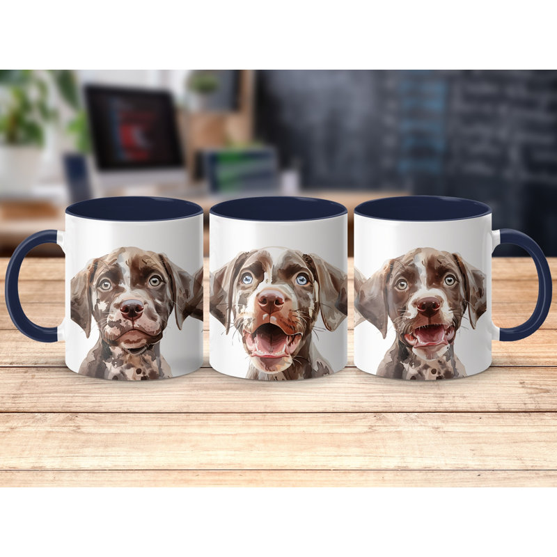Ceramic Coffee Mug, 2, Navy
