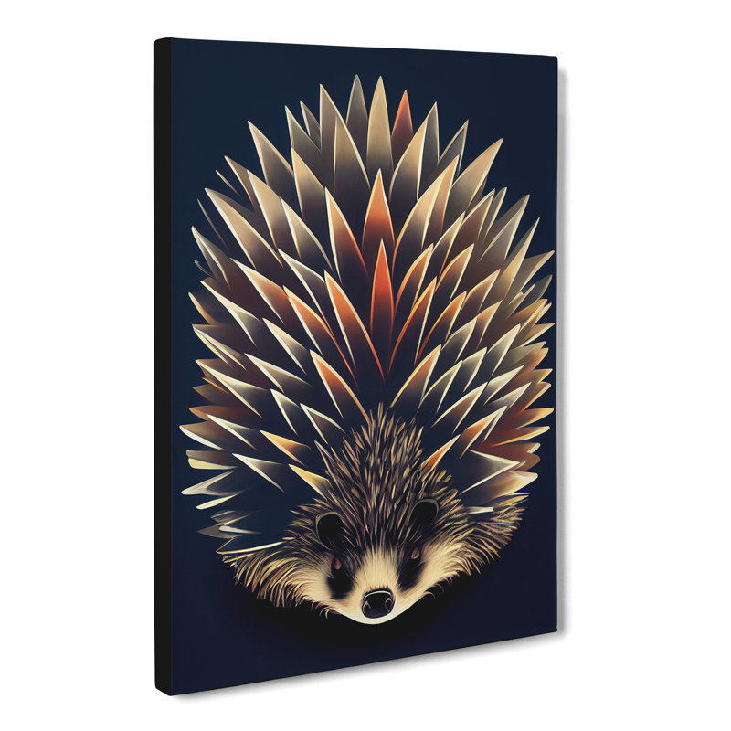 Hgehog Futuristic - Wrapped Canvas, 50cm H x 35cm W x 3cm D