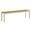Banc d'extérieur en aluminium avec plateau en faux bois Finn