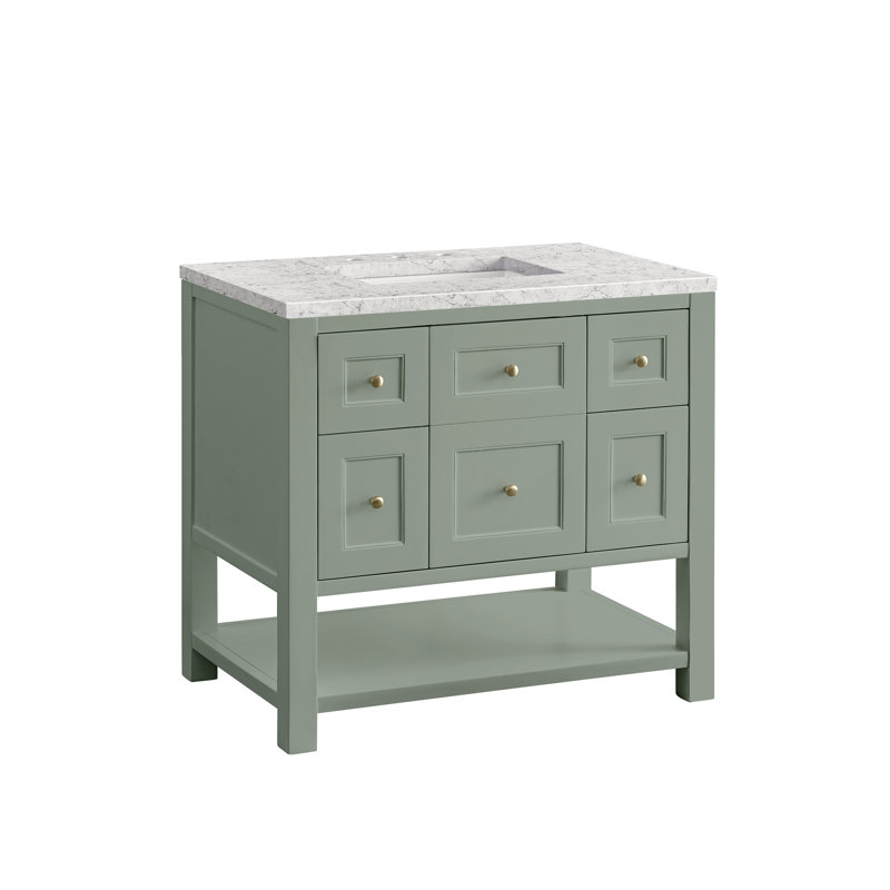 Breckenridge 36'' W Single Vanity, Eternal Jasmine Pearl, Smokey Celadon, 8" Widespread