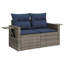 55cm Wide Patio Sofa with Cushions