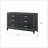 Haiden Weathered Black Finish Dresser-2101034861