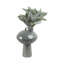 Vase en faïence de poterie fabriqué à la main avec motif sculptural et finition émaillée - Décoration décorative moderne en céramique pour la maison et le bureau-823104430