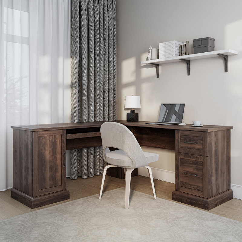 Loon Peak® Elenamarie 66'' Desk & Reviews | Wayfair