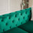 FX 61.25-Inch Modern Luxury Velvet Sofa With Chesterfield Quilted Button Accents, Includes 2 Pillows And Metal Legs-1010164997-1010164996