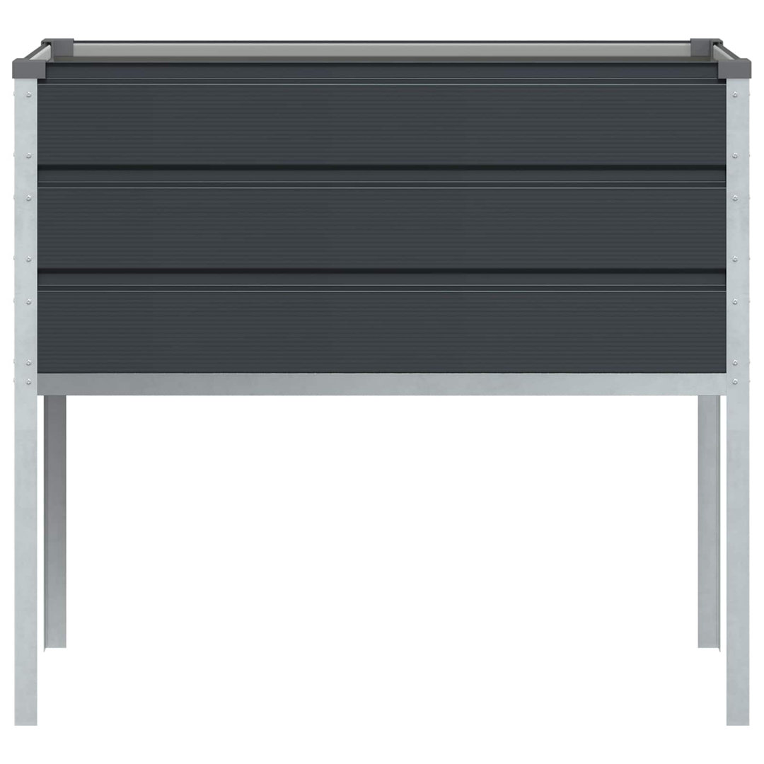 Planter 100 X 45 X 90 Cm Galvanised Steel