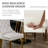 Velvet Fabric Upholstered Dining Chairs Set of 4 with Golden Legs,Beige-477584251-477584244