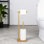 Porte-papier hygiénique autoportant avec rangement de réserve, base lestée robuste, aucune installation de perceuse, support à papier hygiénique en acier inoxydable SUS304