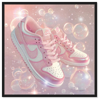 Bubble Pop Sneakers Canvas Girl Sneaker Prints by Art Remedy