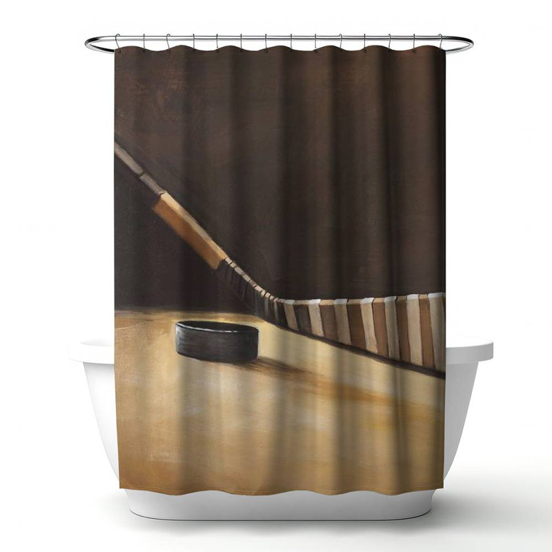 Shower Curtain SP20 – Polyester Shower Curtain, Dye Sublimation Print, 71" W × 74" L