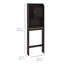 Armoire de rangement moderne en bois au-dessus de la toilette avec tablettes réglables pour l'organisation de la salle de bain
