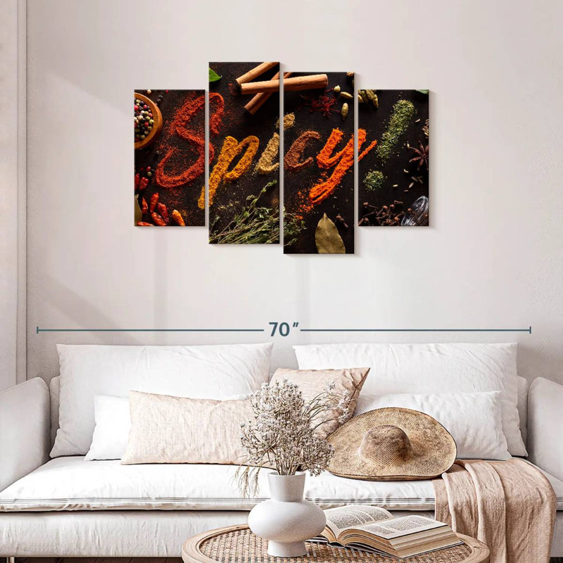 Yarlin Spicy Typography, 27" H x 43" W