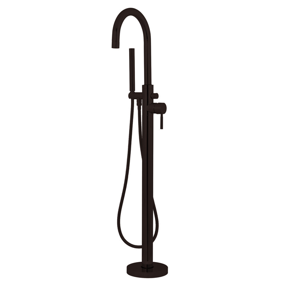 Kingston Brass Concord Single-Handle 1-Hole Freestanding Tub Faucet with Hand Shower, Oil Rubbed Bronze