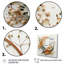 Couronne florale beige et orange I, reproduction sur toile-92007787-92007788