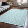 Premium Machine Washable Cerrito Aqua Rug