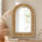 Brooklen Rattan Frame Arch Wall Mirror