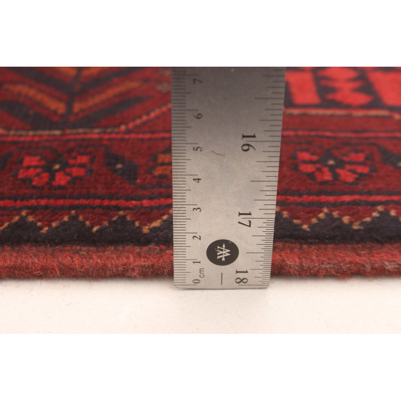 Octaviana One-of-a-Kind 6'7" X 9'8" New Age Wool Area Rug in Red
