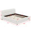 Structure de lit plateforme douce et rembourrée-25746636