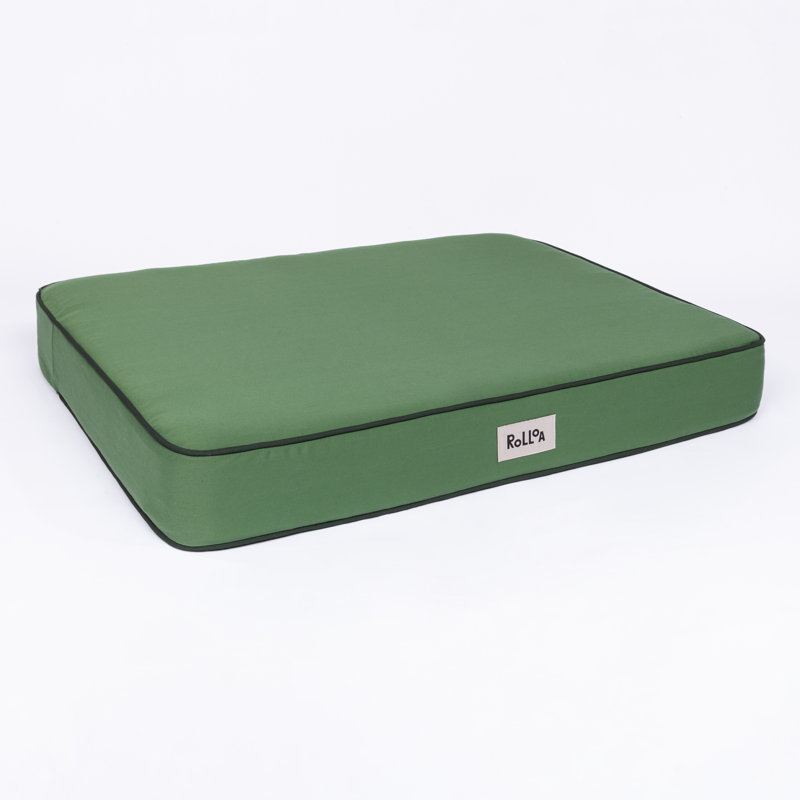 Lit orthopédique en mousse viscoélastique avec housse lavable Cooling Gel, L 30 po x P 24 po x H 3,75 po, Vert