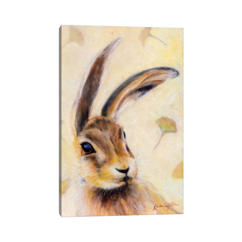 Gingko Jack by Karen Weber - Painting on Canvas, Wrapped Canvas, 66.04 cm H x 45.72 cm W x 1.91 cm D