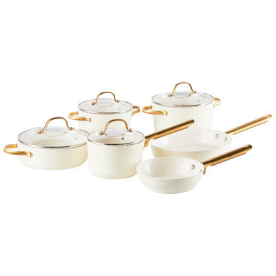 ELITE PRO 10 - Piece Non-Stick Stainless Steel Cookware Set