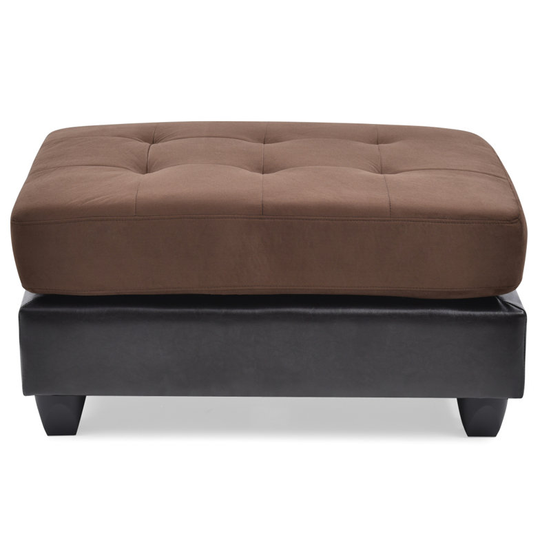 Repose-pieds stylé chocolat contemporain