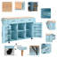 139 cm W Kitchen Island with Top-1387465373
