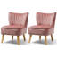 Tocco Velvet Slipper Chair-1354473839