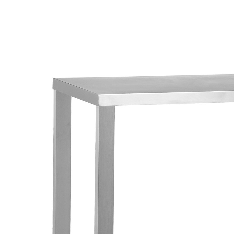 Emmerich 53'' Chrome Metal Console Table