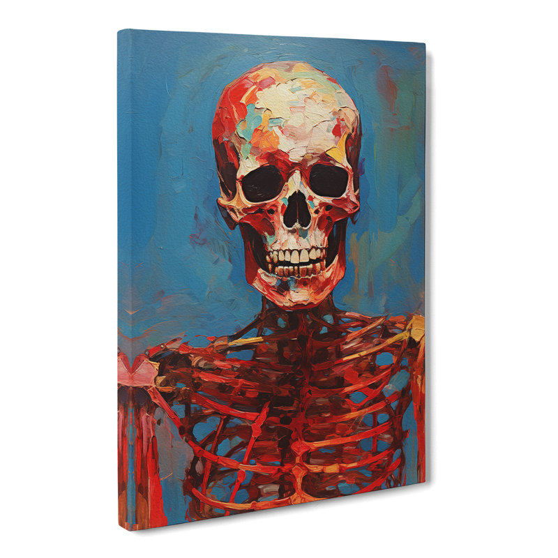 Skeleton Expressionism - No Frame Print, 60cm H x 40cm W x 3cm D