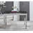 Wolcott Extendable Glass Dining Table with Chrome Base-1623714195