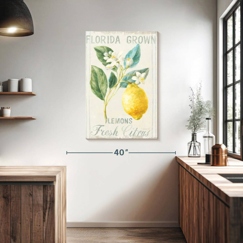 Kema Floursack Lemon I Wall Sign, 39" H x 26" W