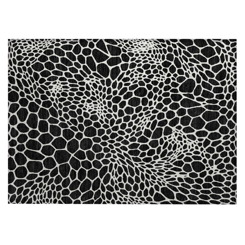 Colwart Geometric Indoor / Outdoor Rug, Rectangle 1'8" x 2'6"