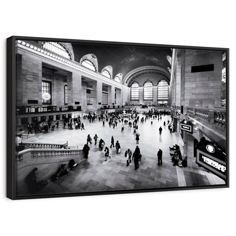 Grand Central Terminal, Floating Frame Black, 13" X 9"