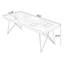 Bureau rectangulaire en bois massif noyer, noir-1226942198